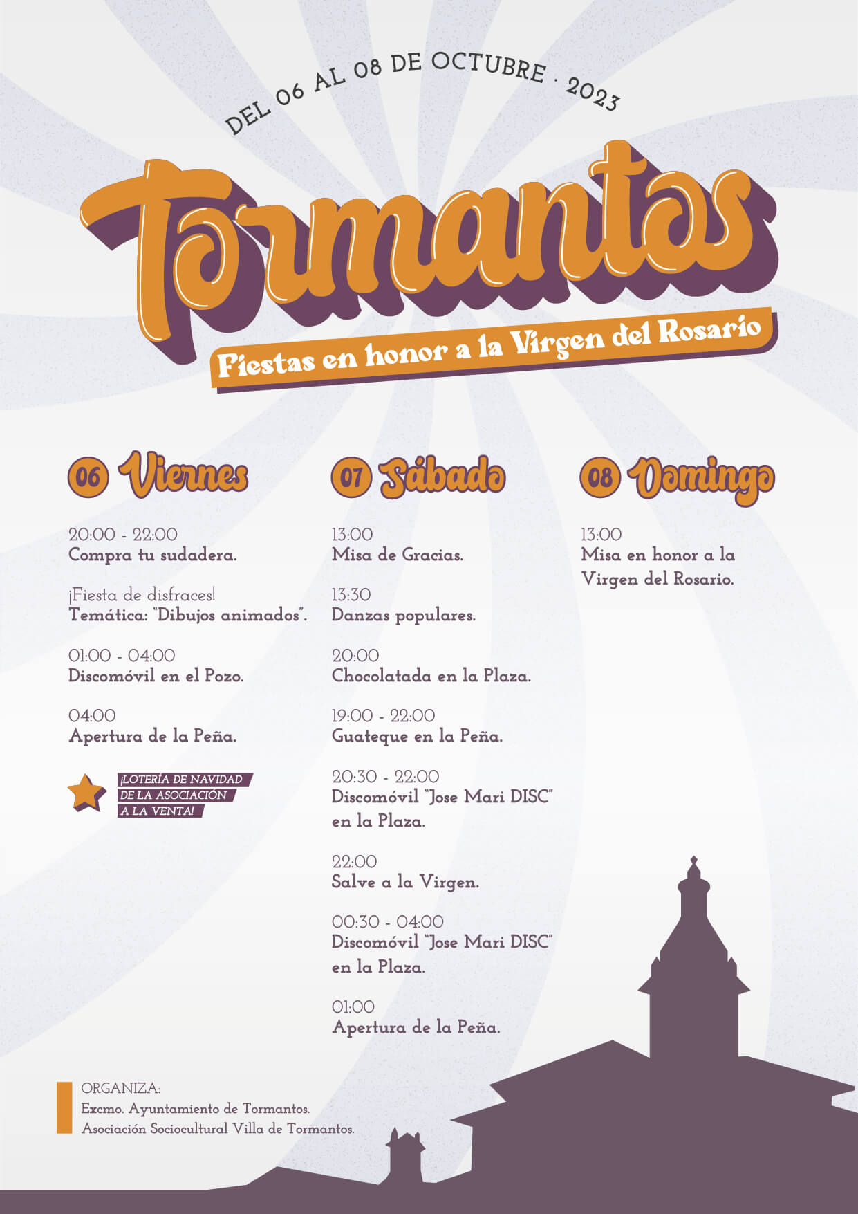 Cartel Fiestas Rosario Tormantos 2023