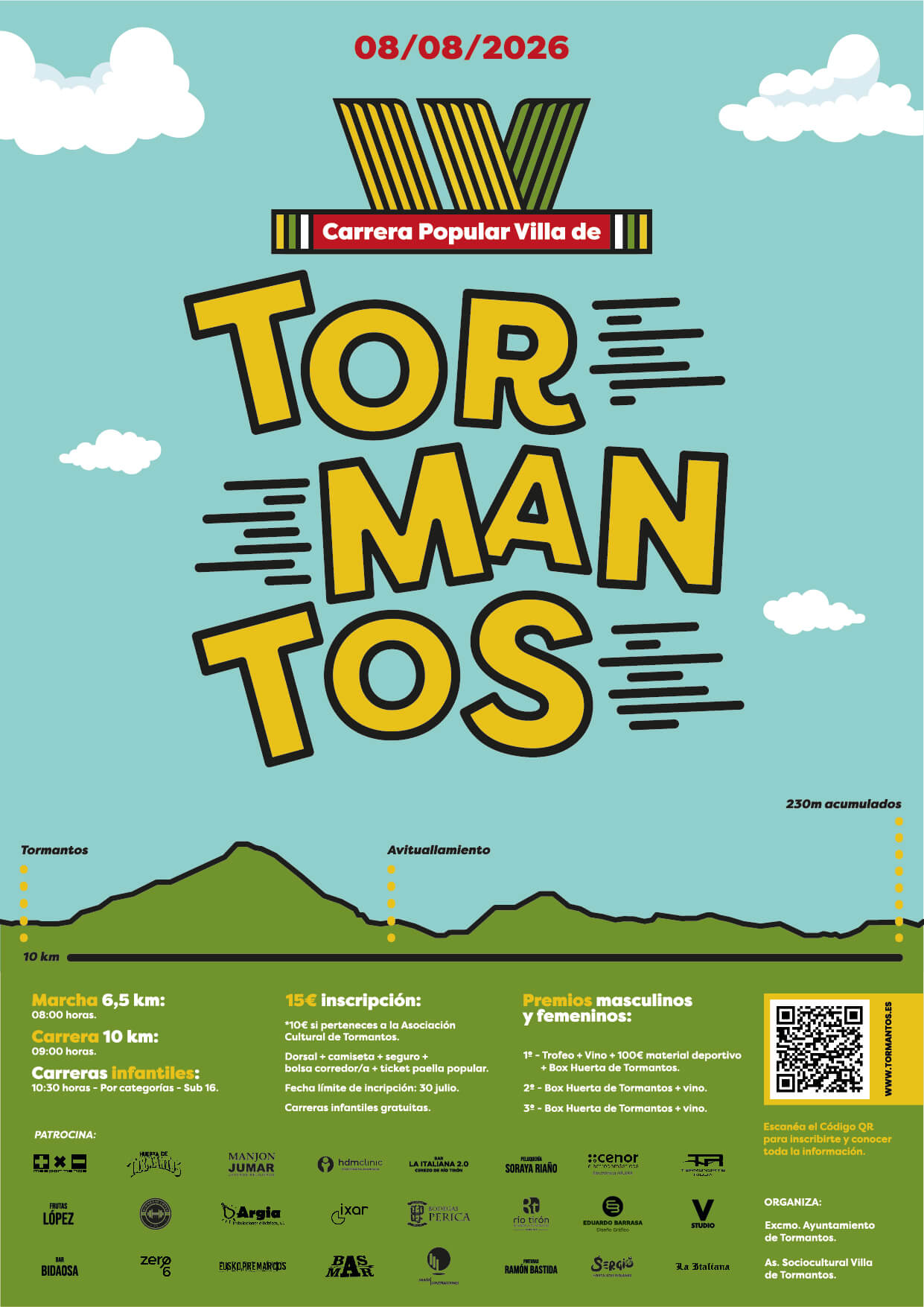 Cuarta carrera popular de Tormantos 2026